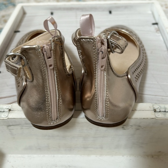 GAP Kids Rose Gold Ballet Flats sz 3 - Picture 3 of 4